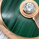 カルティエ Cartier アミュレット ドゥ カルティエ B4214355 ピンクゴールド K18PG ダイヤモンド マラカイト #54(JP14) リング 指輪 Au750 PG マラカイト ダイヤ 11号