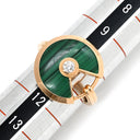 カルティエ Cartier アミュレット ドゥ カルティエ B4214355 ピンクゴールド K18PG ダイヤモンド マラカイト #54(JP14) リング 指輪 Au750 PG マラカイト ダイヤ 11号