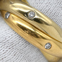 カルティエ Cartier トリニティダイヤ ホワイトゴールドXイエローゴールドXピンクゴールド K18WG K18YG K18PG ダイヤモンド #52(JP12) リング 指輪 15石 3カラー 3連 12号