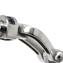フレッド FRED ミディアムモデル MM ブルージーン×ホワイトゴールド K18WG サファイア ステンレスケーブル ブレスレット K18WG Au750 18K 18金 サファイア パヴェ