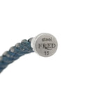 フレッド FRED ミディアムモデル MM ブルージーン×ホワイトゴールド K18WG サファイア ステンレスケーブル ブレスレット K18WG Au750 18K 18金 サファイア パヴェ