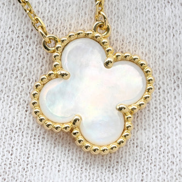 ヴァンクリーフアーペル Van Cleef & Arpels VCARA45900 パールホワイト×イエローゴールド K18YG マザーオブパール ネックレス K18YG シェル