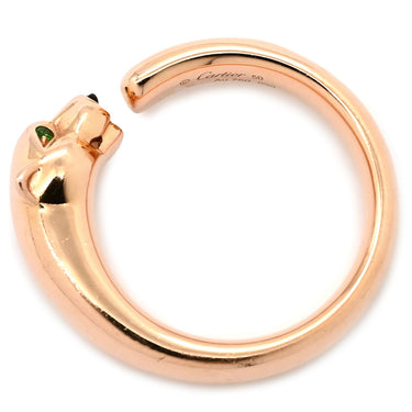 カルティエ Cartier パンテール ドゥ カルティエ リング スモールモデル B4230000 ピンクゴールド K18PG オニキス ツァボライト #50(JP20) リング 指輪 パンサー 豹 750 18K PG 9.5号