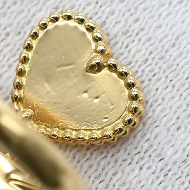 ヴァンクリーフアーペル Van Cleef & Arpels スウィート ハート エフイヤージュ イエローゴールド K18YG ダイヤモンド マザーオブパール #48(JP8) リング 指輪 750YG 18金 シェル ダイヤ1P 7.5号
