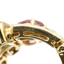 ブルガリ BVLGARI アレグラリング イエローゴールド×ブルー×ピンク×グリーン K18YG ブルートパーズ ピンクトルマリン ペリドット ダイヤモンド リング 指輪 BVLGARI 750 K18YG 18K 18金 マルチカラーストーン ダイヤ 9号