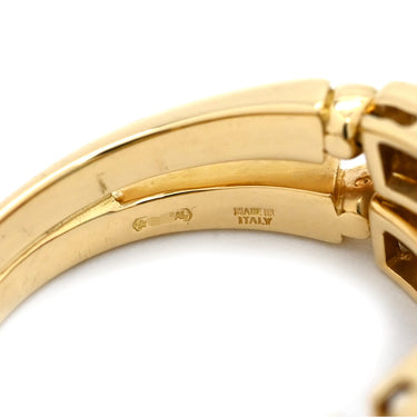ブルガリ BVLGARI アレグラリング イエローゴールド×ブルー×ピンク×グリーン K18YG ブルートパーズ ピンクトルマリン ペリドット ダイヤモンド リング 指輪 BVLGARI 750 K18YG 18K 18金 マルチカラーストーン ダイヤ 9号