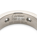 カルティエ Cartier ラブリング フルダイヤ ホワイトゴールド K18WG ダイヤモンド #50 リング 指輪 LOVE Ring ホワイトゴールド WG Au750 18K 18金 6P 6石 6粒 10号