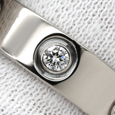 カルティエ Cartier ラブリング フルダイヤ ホワイトゴールド K18WG ダイヤモンド #50 リング 指輪 LOVE Ring ホワイトゴールド WG Au750 18K 18金 6P 6石 6粒 10号