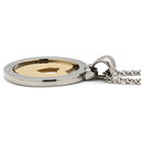 ブルガリ BVLGARI トンド ハート ペンダント シルバーXイエローゴールド K18YG ステンレススチール K18WG(チェーン) ネックレス 750YG 18金 SS