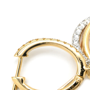 カルティエ Cartier トリニティ セミパヴェ ダイヤ B8301465 ホワイトゴールド×イエローゴールド×ピンクゴールド K18YG K18PG K18WG ダイヤモンド ピアス 3カラー 18K 750AU ドロップ スイング