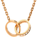 カルティエ Cartier Love ネックレス セミパヴェ ダイヤ B7013900 ピンクゴールド K18PG ダイヤモンド ネックレス 18金 750PG PG パヴェダイヤ