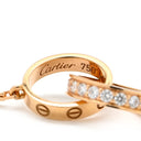 カルティエ Cartier Love ネックレス セミパヴェ ダイヤ B7013900 ピンクゴールド K18PG ダイヤモンド ネックレス 18金 750PG PG パヴェダイヤ