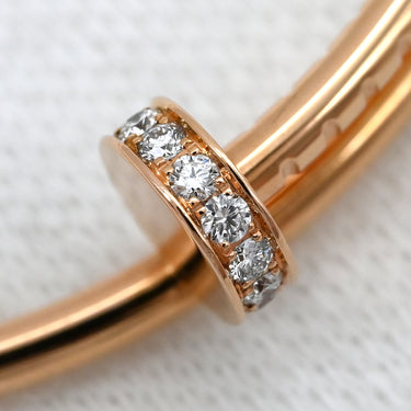 カルティエ Cartier ジュスト アン クル フープ ダイヤ LM B8301211 ピンクゴールド K18PG ダイヤモンド ピアス ラージ Au750 18K 18金 RG