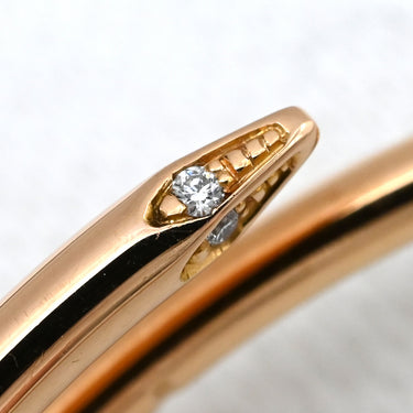 カルティエ Cartier ジュスト アン クル フープ ダイヤ LM B8301211 ピンクゴールド K18PG ダイヤモンド ピアス ラージ Au750 18K 18金 RG