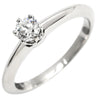 ティファニー Tiffany & Co ソリティア ダイヤ プラチナシルバー Pt950 ダイヤモンド リング 指輪 T＆Co. 1P 1石 1粒 Pt950 立爪 0.19ct E VVS1 7号