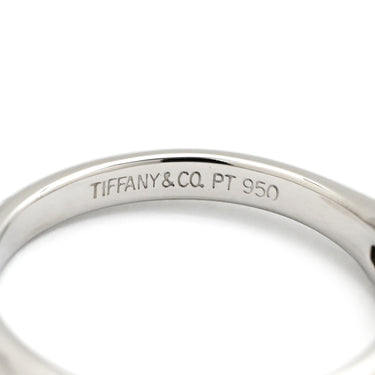ティファニー Tiffany & Co ソリティア ダイヤ プラチナシルバー Pt950 ダイヤモンド リング 指輪 T＆Co. 1P 1石 1粒 Pt950 立爪 0.19ct E VVS1 7号