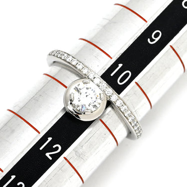 エルメス HERMES プラチナシルバー Pt950 ダイヤモンド #51 リング 指輪 Pt950 メレ 1P 1石 1粒 ダイヤ パヴェ 10.5号