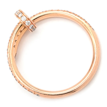 カルティエ Cartier ジュストアンクル SM セミパヴェダイヤ B4231400 ピンクゴールド K18PG ダイヤモンド #53(JP13) リング 指輪 Au750 11号