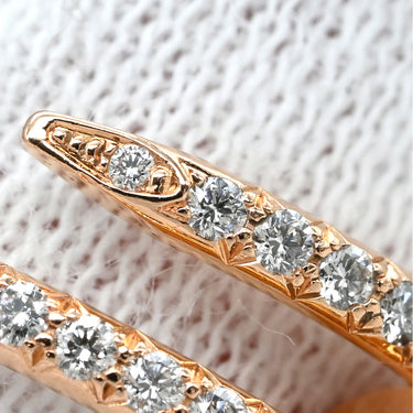 カルティエ Cartier ジュストアンクル SM セミパヴェダイヤ B4231400 ピンクゴールド K18PG ダイヤモンド #53(JP13) リング 指輪 Au750 11号