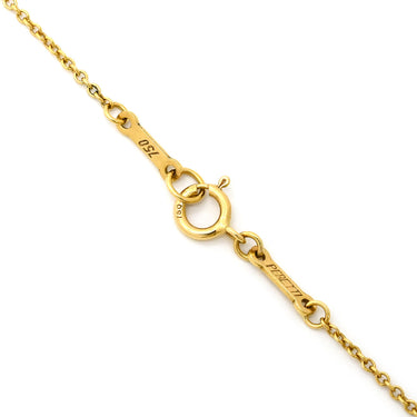 ティファニー Tiffany & Co オープンハート 2Pダイヤモンド イエローゴールド K18YG ダイヤモンド ネックレス T＆Co. 18K 750 YG エルサペレッティ