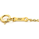 ティファニー Tiffany & Co オープンハート 2Pダイヤモンド イエローゴールド K18YG ダイヤモンド ネックレス T＆Co. 18K 750 YG エルサペレッティ