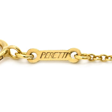 ティファニー Tiffany & Co オープンハート 2Pダイヤモンド イエローゴールド K18YG ダイヤモンド ネックレス T＆Co. 18K 750 YG エルサペレッティ