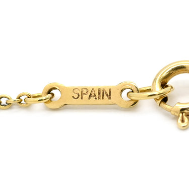 ティファニー Tiffany & Co オープンハート 2Pダイヤモンド イエローゴールド K18YG ダイヤモンド ネックレス T＆Co. 18K 750 YG エルサペレッティ