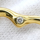ティファニー Tiffany & Co オープンハート 2Pダイヤモンド イエローゴールド K18YG ダイヤモンド ネックレス T＆Co. 18K 750 YG エルサペレッティ