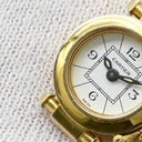 カルティエ Cartier ウォッチ チャーム イエローゴールド K18YG ガラス サファイア チャーム Cartier Au750 K18YG 時計モチーフ Charm