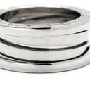 ブルガリ BVLGARI ビーゼロワン B-zero1 3バンドリング 323531 ホワイトゴールド K18WG #50(JP10) リング 指輪 750 18金 9.5号