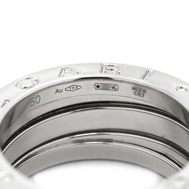 ブルガリ BVLGARI ビーゼロワン B-zero1 3バンドリング 323531 ホワイトゴールド K18WG #50(JP10) リング 指輪 750 18金 9.5号