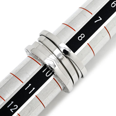 ブルガリ BVLGARI ビーゼロワン B-zero1 3バンドリング 323531 ホワイトゴールド K18WG #50(JP10) リング 指輪 750 18金 9.5号