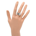 ブルガリ BVLGARI ビーゼロワン B-zero1 3バンドリング 323531 ホワイトゴールド K18WG #50(JP10) リング 指輪 750 18金 9.5号
