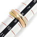 カルティエ Cartier トリニティ スモール ホワイトゴールド×イエローゴールド×ピンクゴールド K18WG K18YG K18PG #49 リング 指輪 K18YG K18PG K18WG Au750 18K 18金 3重 3連 3カラー 8.5号