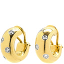 ティファニー Tiffany & Co ドッツ ダイヤモンド イエローゴールド K18YG Pt950 ダイヤモンド ピアス T&Co. Au750 18K 18金 フープピアス