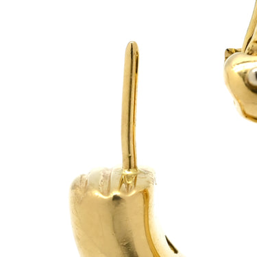 ティファニー Tiffany & Co ドッツ ダイヤモンド イエローゴールド K18YG Pt950 ダイヤモンド ピアス T&Co. Au750 18K 18金 フープピアス