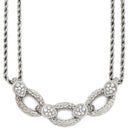 ブシュロン BOUCHERON セルパンボエム ホワイトゴールド K18WG ダイヤモンド ネックレス 750WG K18 ドロップモチーフ 2連ツイストチェーン