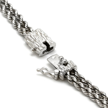 ブシュロン BOUCHERON セルパンボエム ホワイトゴールド K18WG ダイヤモンド ネックレス 750WG K18 ドロップモチーフ 2連ツイストチェーン