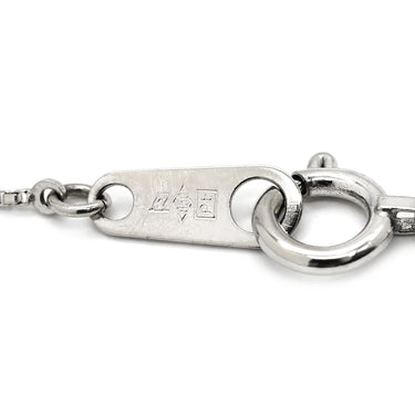 TASAKI TASAKI プラチナシルバー Pt900 ダイヤモンド Pt850(チェーン) ネックレス 1P 1石 1粒 Pt900 造幣局検定マーク ベネチアンチェーン