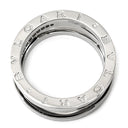 ブルガリ BVLGARI ビーゼロワン B-zero1 レジェンド 3バンド ダイヤ ホワイトゴールド K18WG ダイヤモンド #60 リング 指輪 750 18K 19号