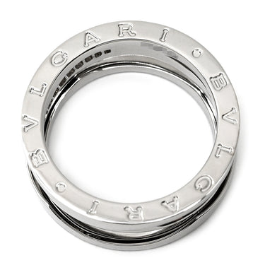 ブルガリ BVLGARI ビーゼロワン B-zero1 レジェンド 3バンド ダイヤ ホワイトゴールド K18WG ダイヤモンド #60 リング 指輪 750 18K 19号
