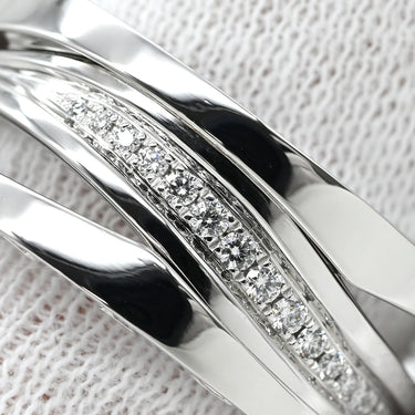 ブルガリ BVLGARI ビーゼロワン B-zero1 レジェンド 3バンド ダイヤ ホワイトゴールド K18WG ダイヤモンド #60 リング 指輪 750 18K 19号