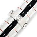 カルティエ Cartier ラブリング ハーフダイヤ B4032547 ホワイトゴールド K18WG ダイヤモンド #47 リング 指輪 LOVE Ring 750 18K 3P クラシックモデル 7号