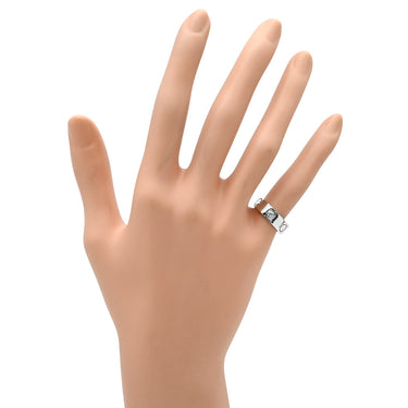 カルティエ Cartier ラブリング ハーフダイヤ B4032547 ホワイトゴールド K18WG ダイヤモンド #47 リング 指輪 LOVE Ring 750 18K 3P クラシックモデル 7号