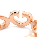 カルティエ Cartier Cハート ダイヤリング ピンクゴールド K18PG ダイヤモンド #50 リング 指輪 Cartier Au750PG メレダイヤ Heart ring 10.5号