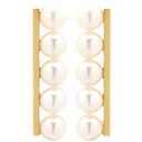 TASAKI TASAKI バランス プラス E-4463-18KYG パールホワイトXイエローゴールド K18YG パール ピアス あこやパール 750YG キャッチ他社品