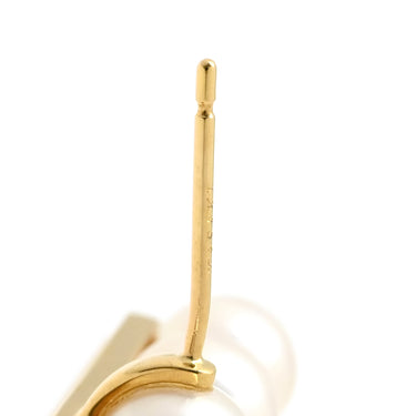 TASAKI TASAKI バランス プラス E-4463-18KYG パールホワイトXイエローゴールド K18YG パール ピアス あこやパール 750YG キャッチ他社品