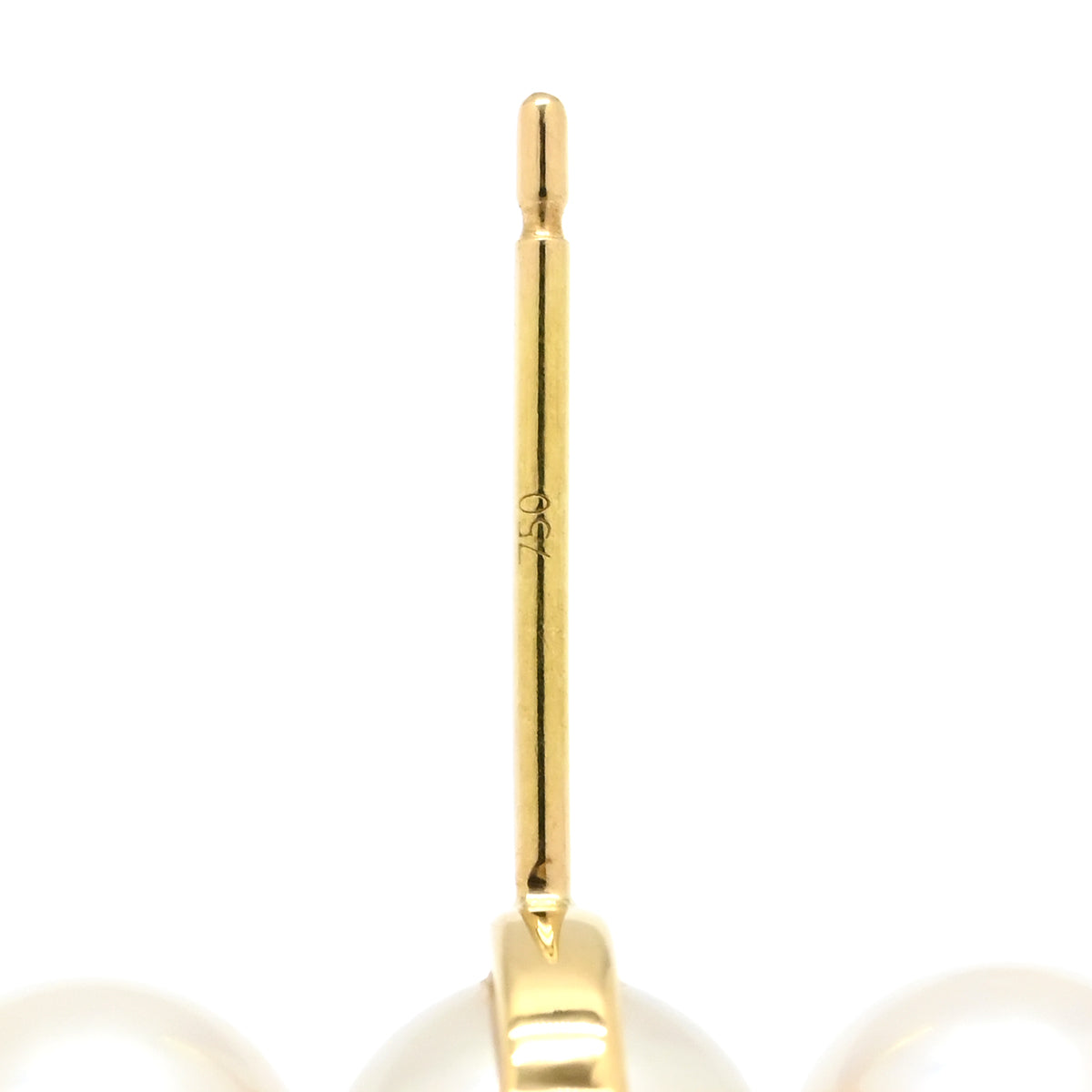 美品【TASAKI】K18YG バランス プラス　あこやパール　ピアス TASAKI TASAKI バランス プラス E-4463-18KYG パールホワイトXイエロー