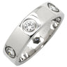 カルティエ Cartier ラブリング フルダイヤ B4026000 ホワイトゴールド K18WG ダイヤモンド #55(JP15) リング 指輪 LOVE Ring 750WG 6Pダイヤモンド 15号
