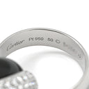 カルティエ Cartier トリニティ XL ダイヤモンド セラミック ホワイトゴールドXブラック K18WG セラミック #50(JP10) リング 指輪 750 パヴェ 黒セラミック 10号